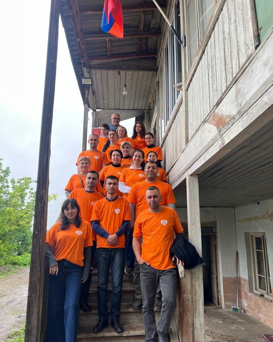 VIVA Foundation volunteers on a regional community support visit in Armenia